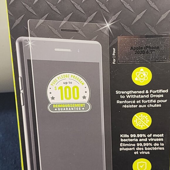 Puregear Steel 360 Antimicrobial Tempered Glass Screen Protect iPhone 2020 6.7" - Picture 5 of 16